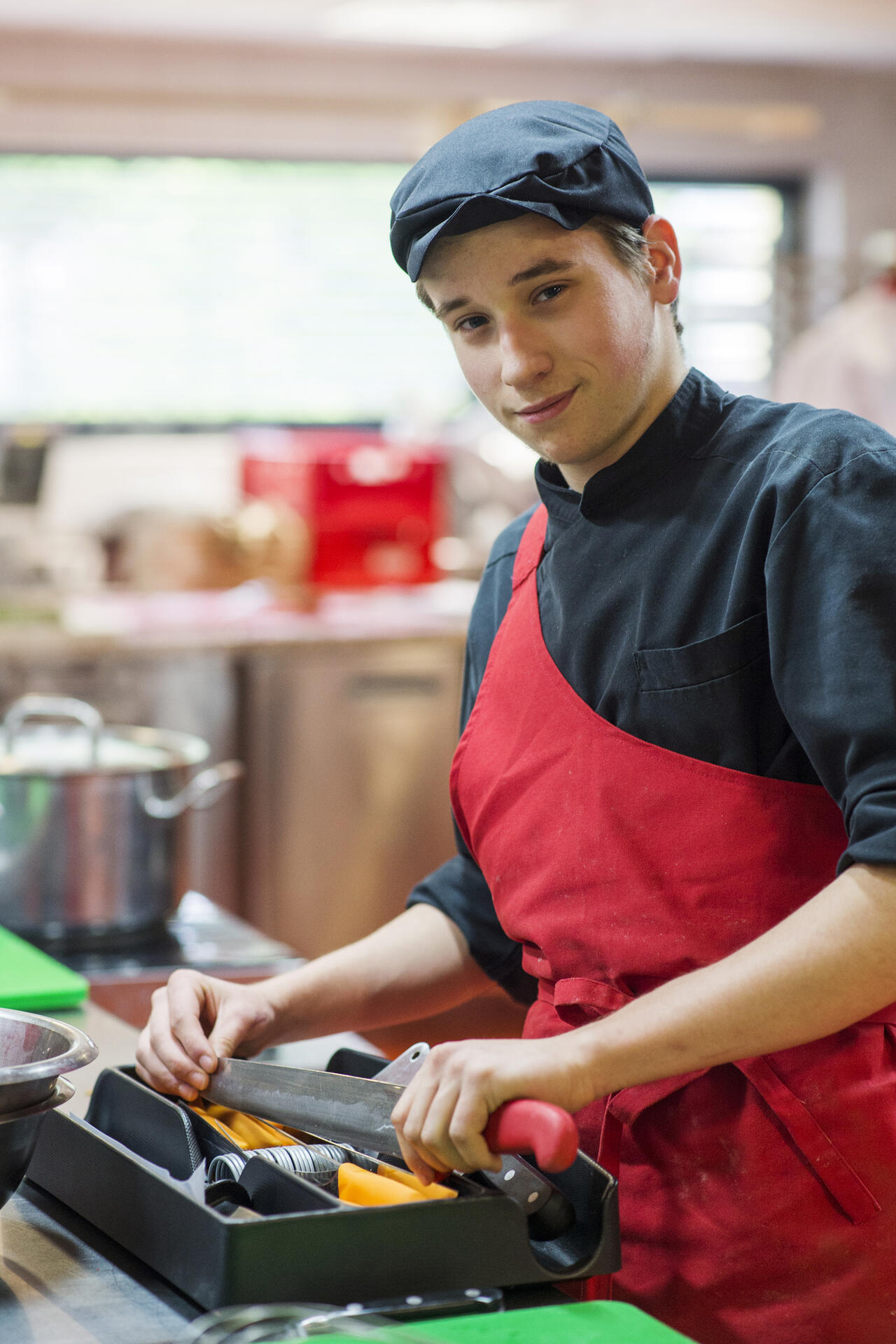 Apprenti boucher au CFA de Melun