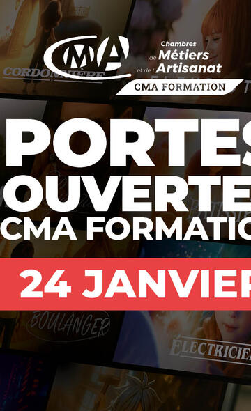 Portes ouvertes CMA Formation le 24 janvier 2026