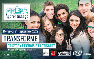 Affiche de la journée Prépa Apprentissage le 21 septembre 2022