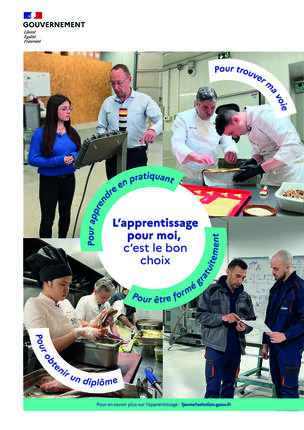 Affiche gouvernement apprentissage 2023