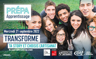 Affiche de la journée Prépa Apprentissage le 21 septembre 2022