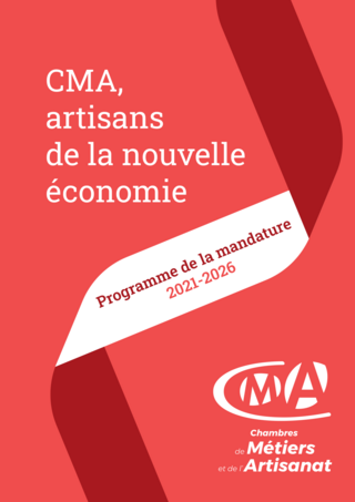 Couverture du programme de mandature 2021-2026 du réseau des CMA