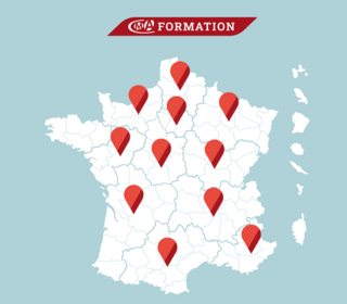 Carte des formations Maintenance de véhicules légers en France