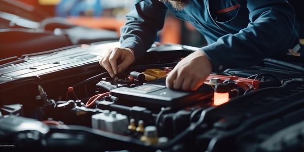 Artisan réparant un moteur électrique