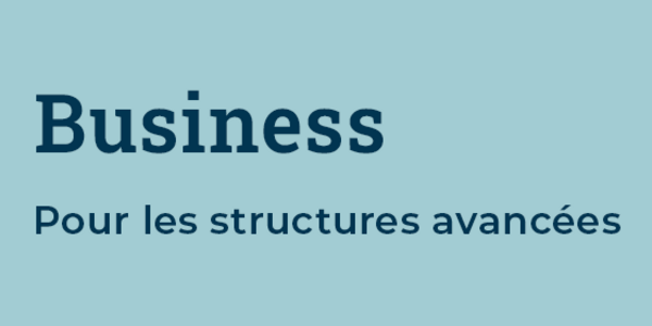 Business : pour les structures avancées