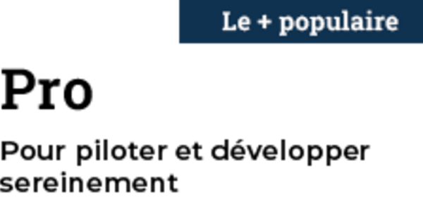 Pro : pour piloter et développer sereinement