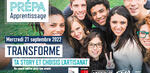 Affiche de la journée Prépa Apprentissage le 21 septembre 2022
