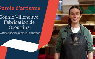 Sophie Villeneuve, fabrication de Scourtins
