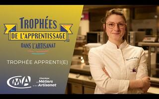 Mélina Angèle Lortholary, apprentie, lauréate des trophées de l’apprentissage dans l’artisanat 2022