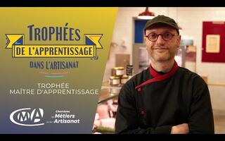 Vincent Gosset, artisan boucher, lauréat des trophées de l’apprentissage dans l’artisanat 2022