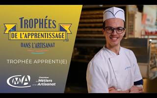 Martin Buchner, apprenti pâtissier, lauréat des trophées de l’apprentissage dans l’artisanat 2022