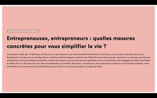 Entrepreneuses, entrepreneurs : j'ai besoin de vous.