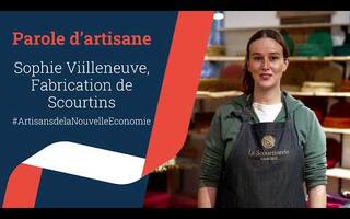 Sophie Villeneuve, fabrication de Scourtins