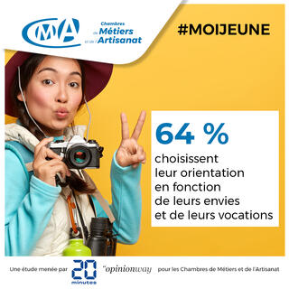 64 % des jeunes choisissent leur orientation en fonction de leurs envies et de leurs vocations