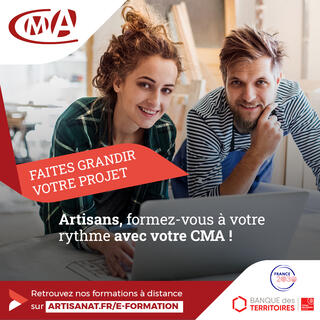 Artisan formez vous à votre rythme avec votre CMA grâce à nos formations digitales