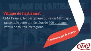communiqué MIF Expo 2023 village de l'artisanat