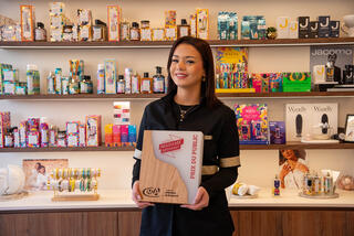 Léa Six, esthéticienne, prix du public Madame Artisanat 2026