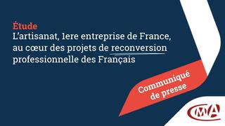 artisanat au cœur des projets de reconversion professionnelle des Français
