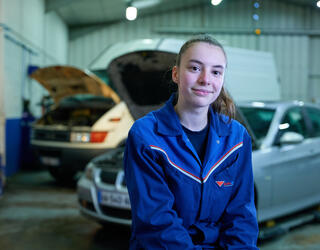 Portrait d'Emily Chatellier - Trophée Madame Apprentie 2022