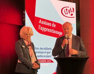 Joel Fourny et Danielle Deruy assises apprentissage CMA