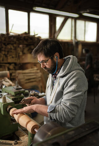 Portrait d'un artisan Ebéniste