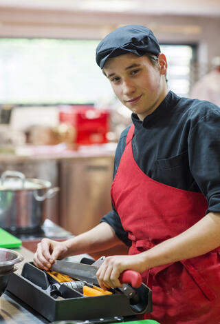 Apprenti boucher au CFA de Melun