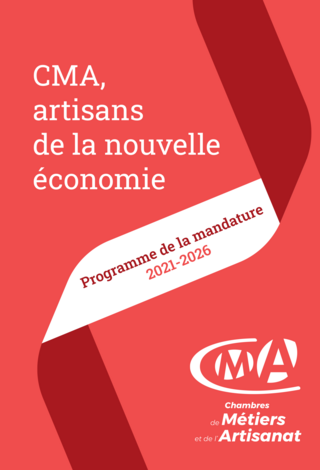 Couverture du programme de mandature 2021-2026 du réseau des CMA