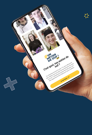 Visuel de la Web App Un métier de ouf !